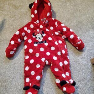 Minnie Mouse Zip Up Snuggy